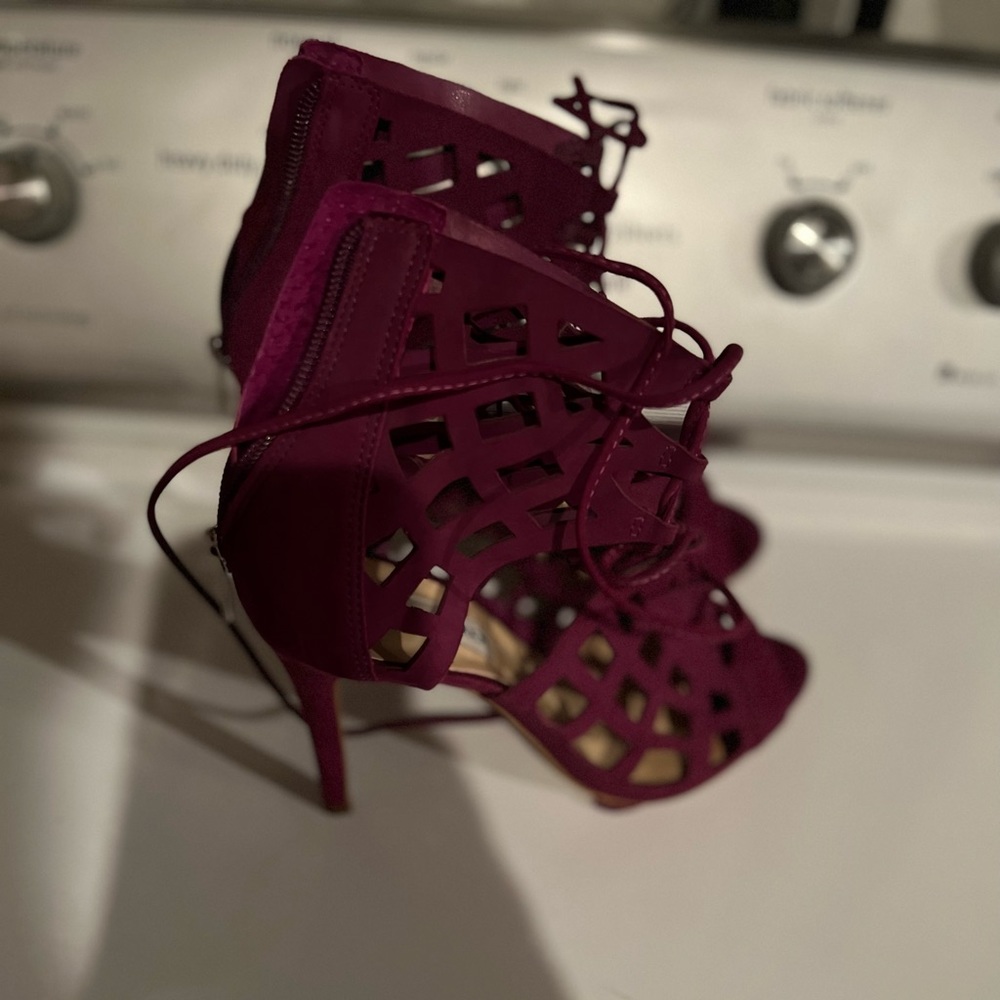 Caged Suede Sandal